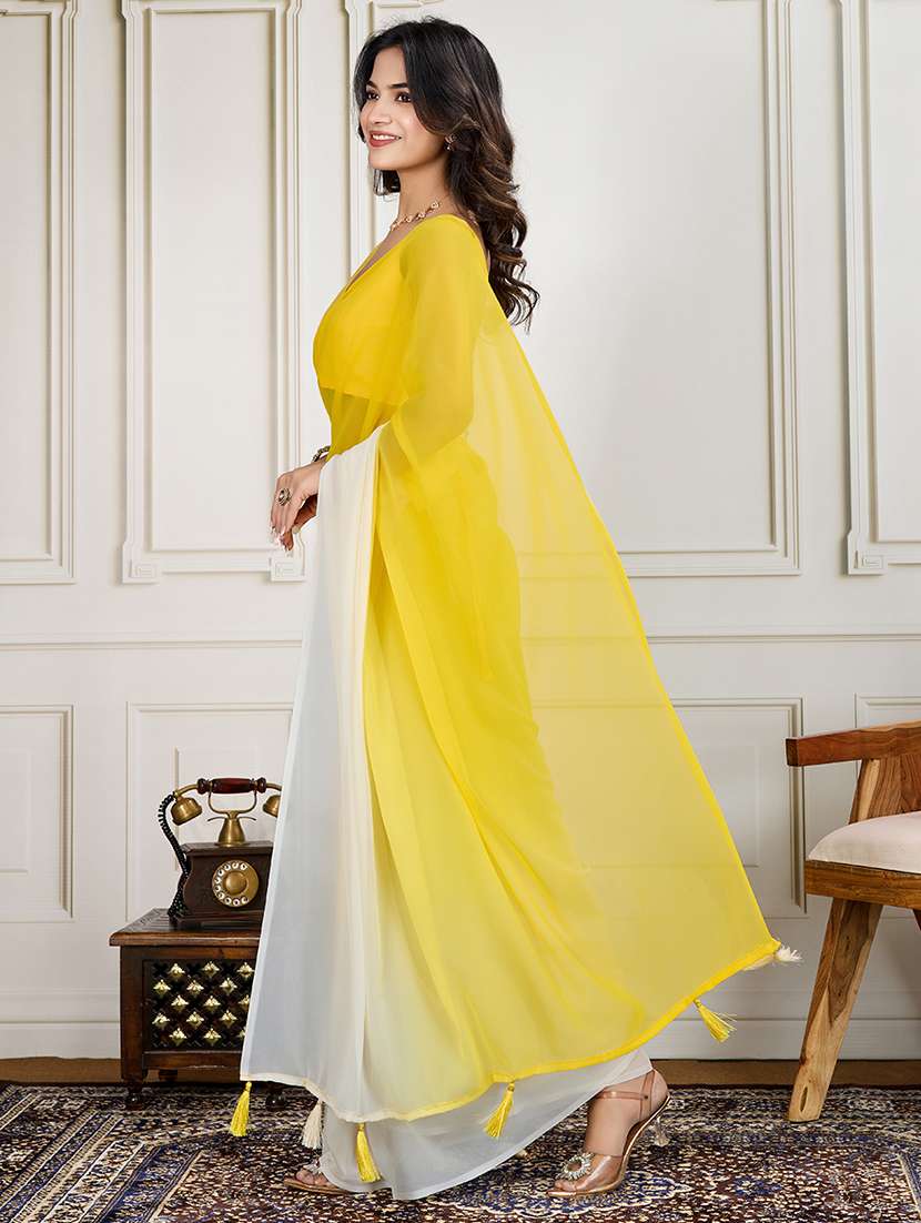 women ombre ready to wear saree with blouse - 21866037 -  Standard Image - 1