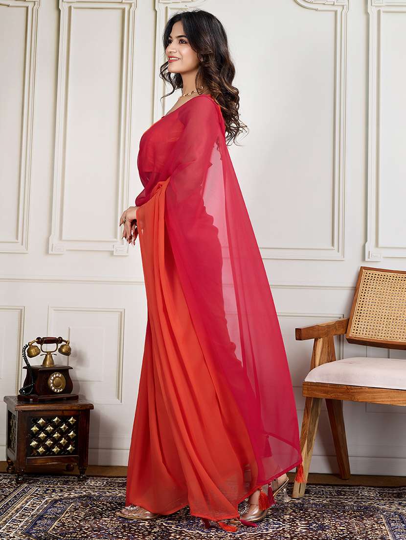women ombre ready to wear saree with blouse - 21866039 -  Standard Image - 1