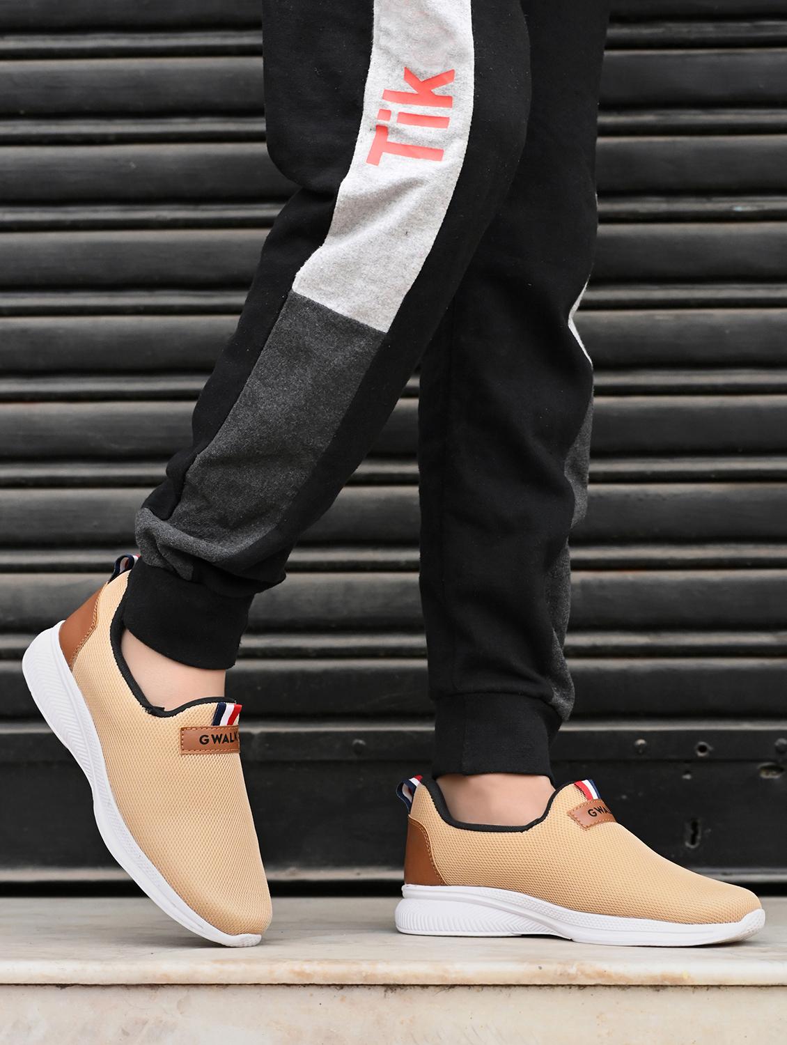 men beige slip on sport shoe - 21866050 - Standard Image - 4