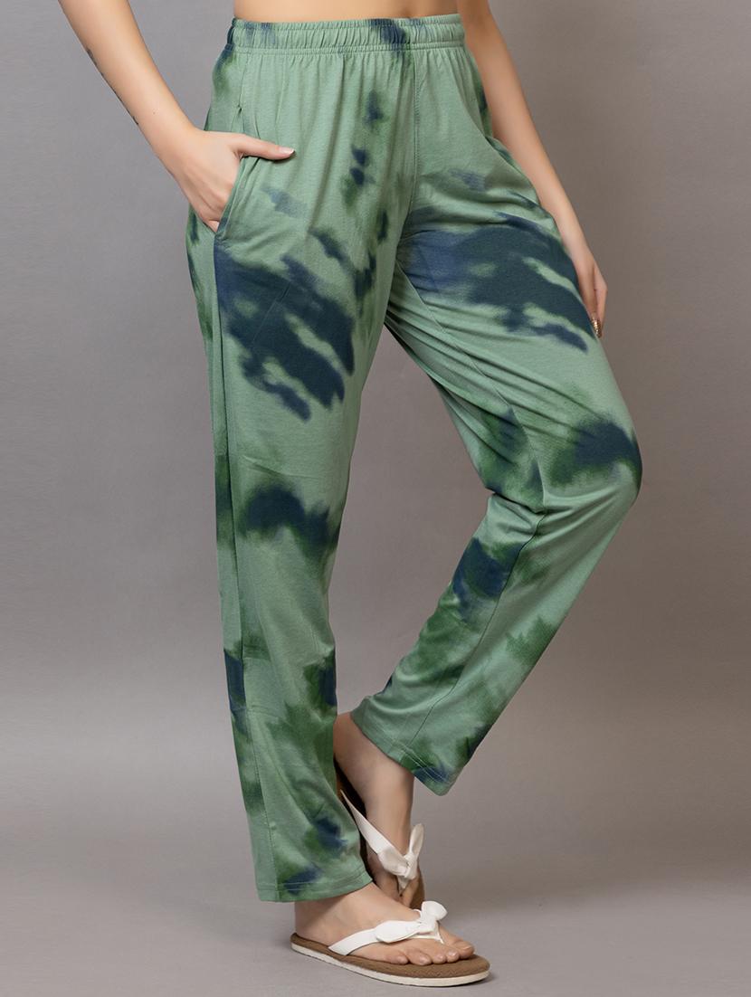 women printed mid rise lounge wear pajama - 21866543 -  Standard Image - 1