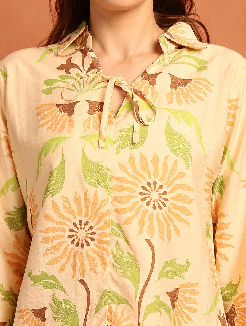 women printed nightwear pyjama set - 21866626 - Standard Image - 4
