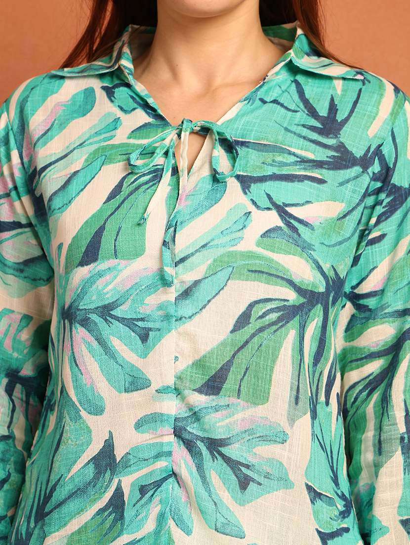 women printed nightwear pyjama set - 21866630 -  Standard Image - 4