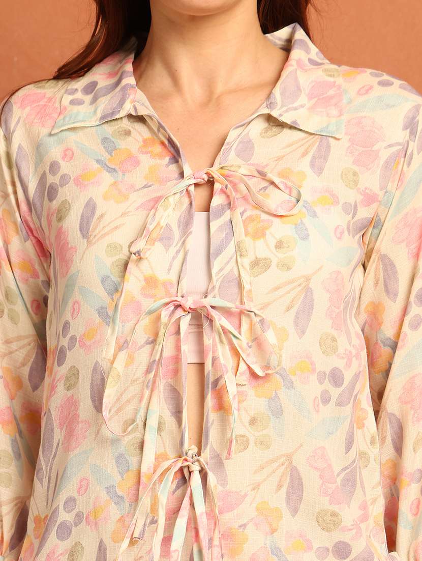 women printed nightwear pyjama set - 21866634 - Standard Image - 4