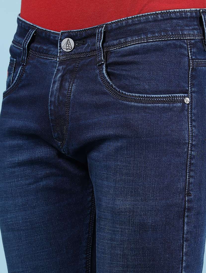 Men Solid Mid Rise Slim Fit Jean - 21870995 -  Standard Image - 4