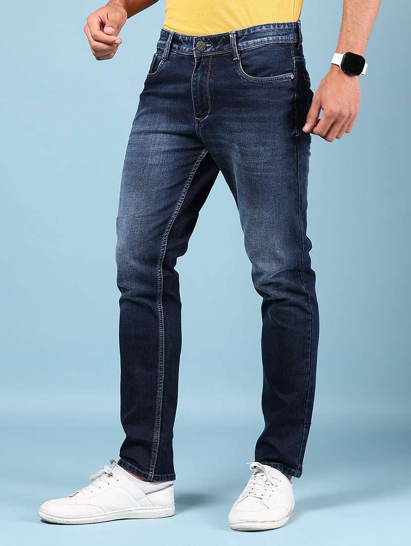 men solid mid rise slim fit jean - 21871091 -  Standard Image - 1