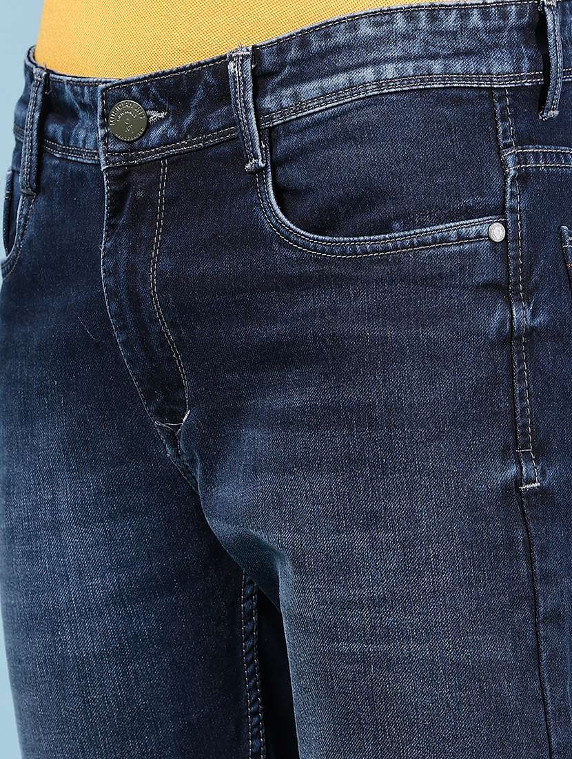 men solid mid rise slim fit jean - 21871091 -  Standard Image - 4
