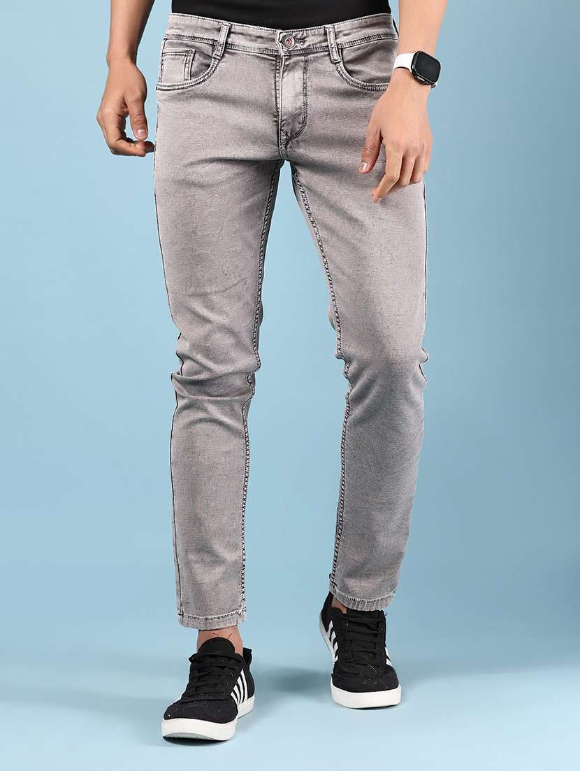 men solid mid rise slim fit jean - 21871314 - Zoom Image - 0