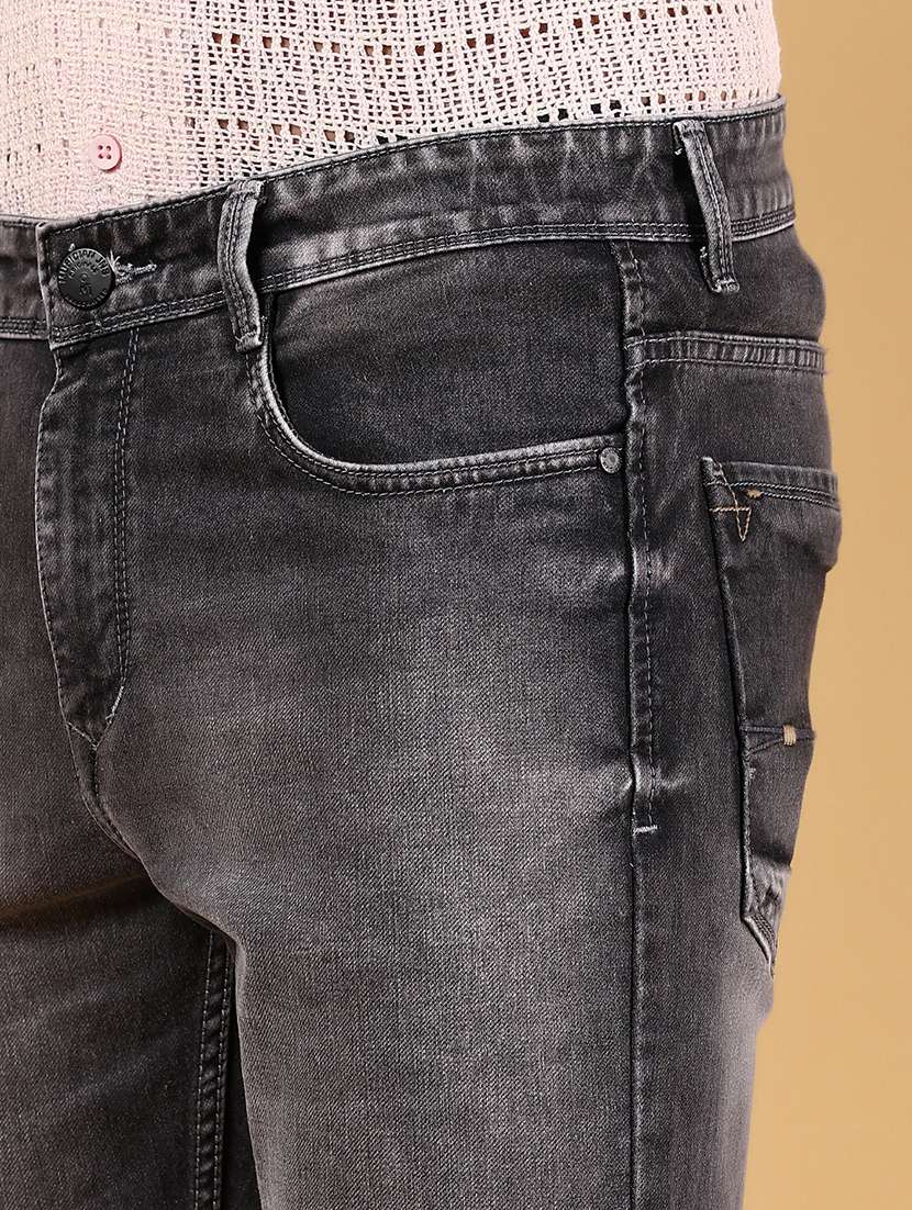 men solid mid rise slim fit jean - 21871447 -  Standard Image - 4