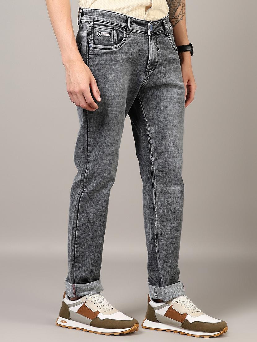 men solid mid rise slim fit jean - 21871629 - Standard Image - 1