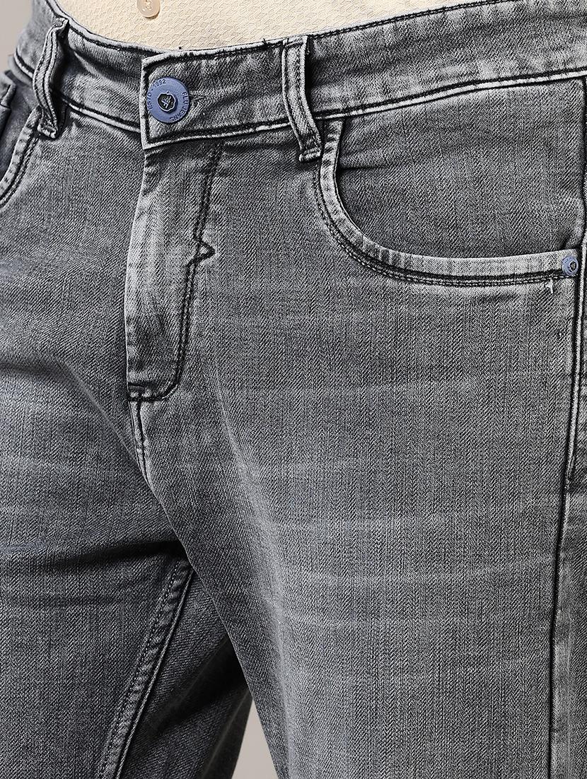 men solid mid rise slim fit jean - 21871629 - Standard Image - 4
