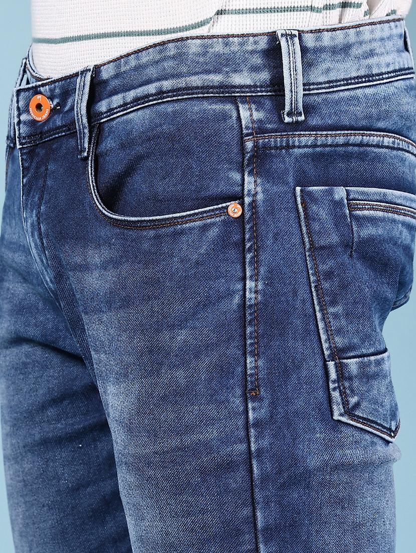 men solid mid rise slim fit jean - 21871782 - Standard Image - 4