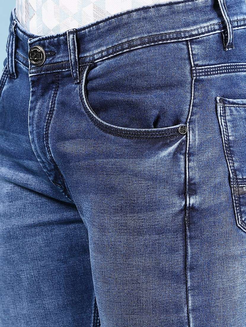 men solid mid rise skinny fit jean - 21871787 -  Standard Image - 4