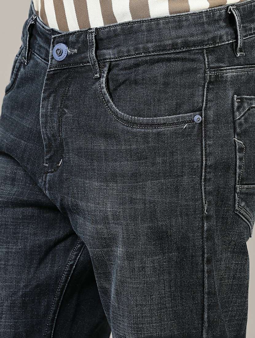 men washed mid rise full length jean - 21871939 - Standard Image - 4
