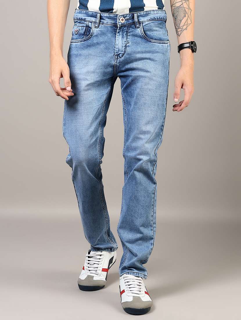 men washed mid rise full length jean - 21871942 -  Standard Image - 1