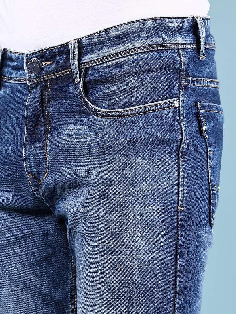 men solid mid rise slim fit jean - 21871946 -  Standard Image - 4