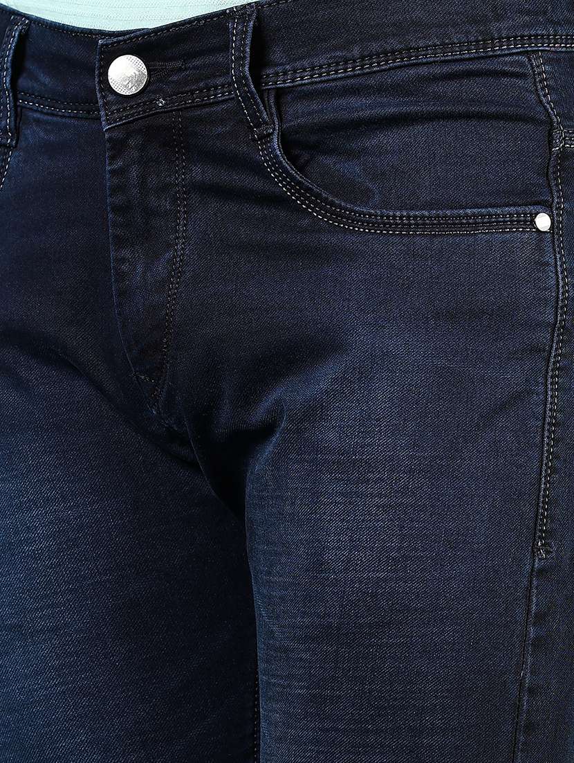 Men Solid Mid Rise Slim Fit Jean - 21872058 -  Standard Image - 4