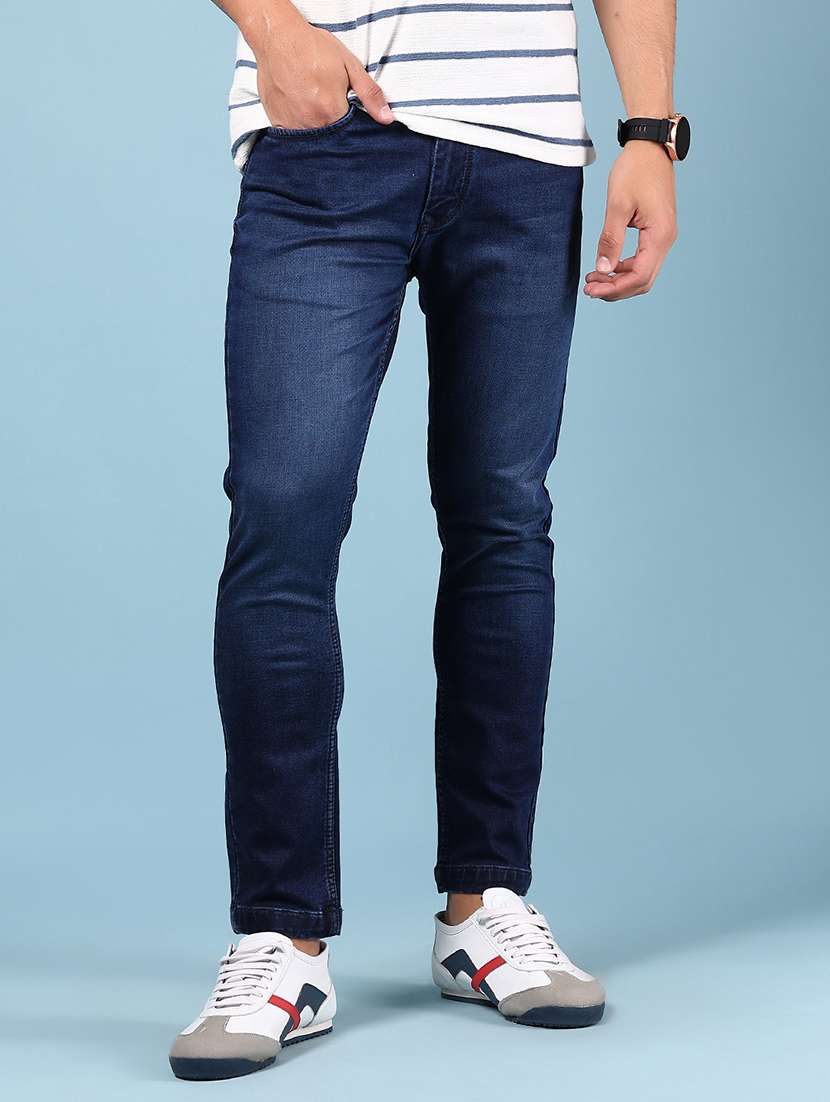 men solid mid rise skinny fit jean - 21872104 -  Standard Image - 1