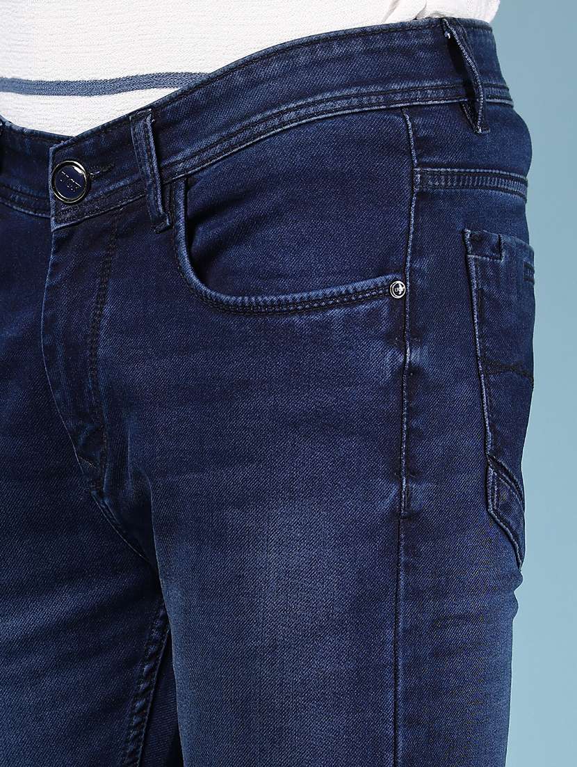 men solid mid rise skinny fit jean - 21872104 -  Standard Image - 4