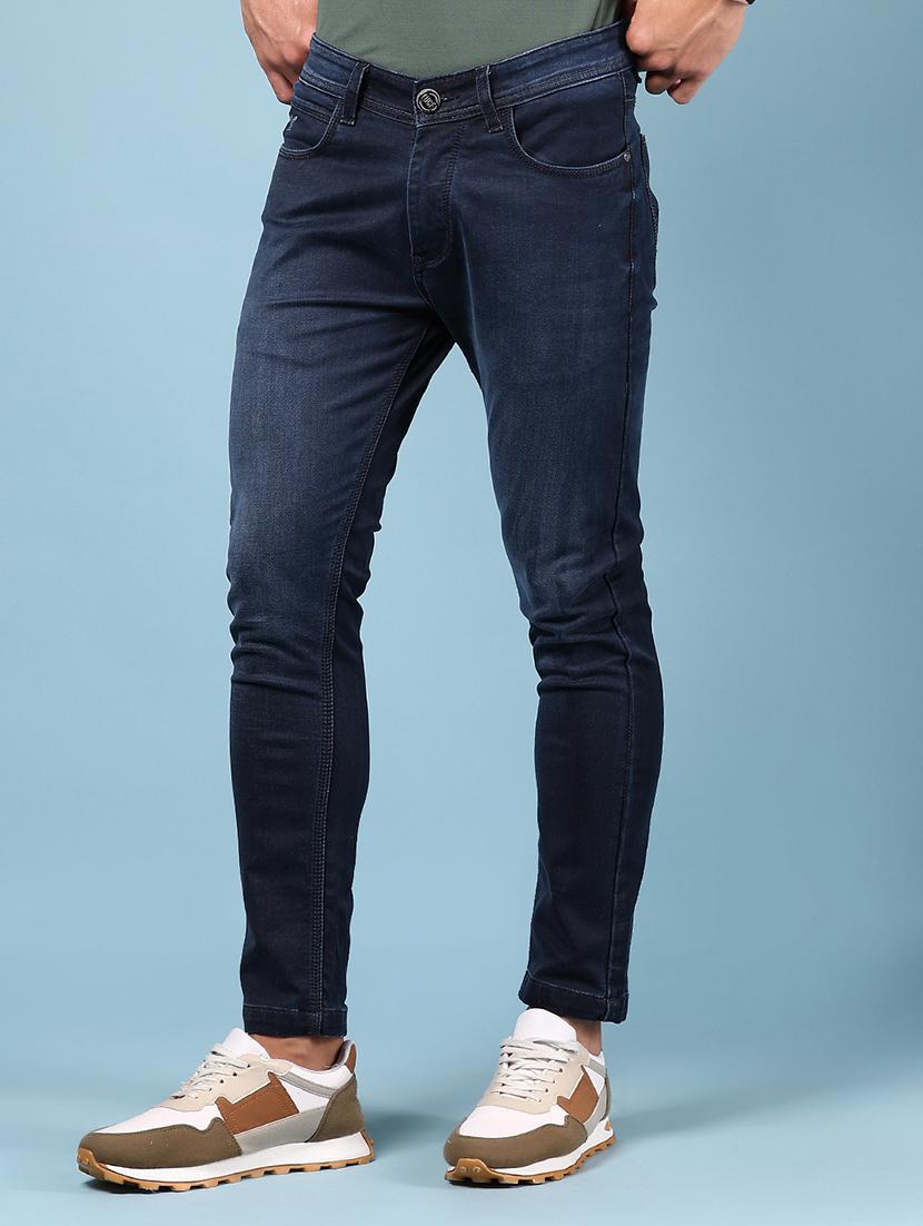 men solid mid rise slim fit jean - 21872181 - Standard Image - 1