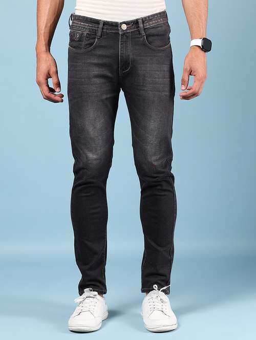 men solid mid rise skinny fit jean - 21872222 -  Standard Image - 0