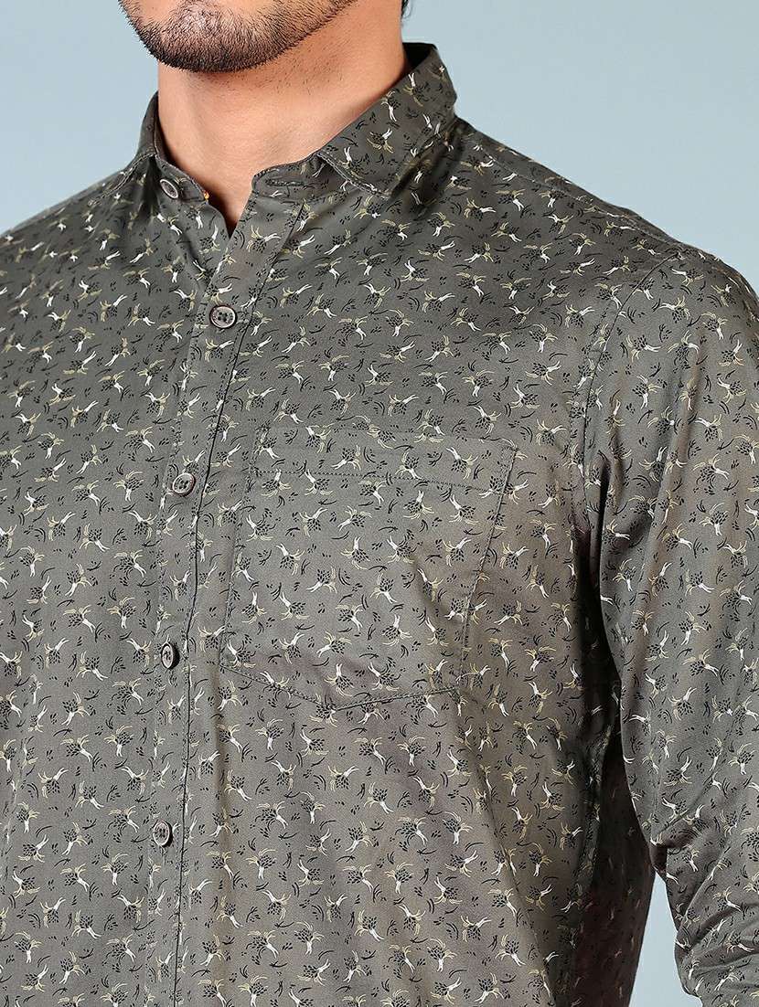 men printed long sleeve regular fit shirt - 21872262 -  Standard Image - 4