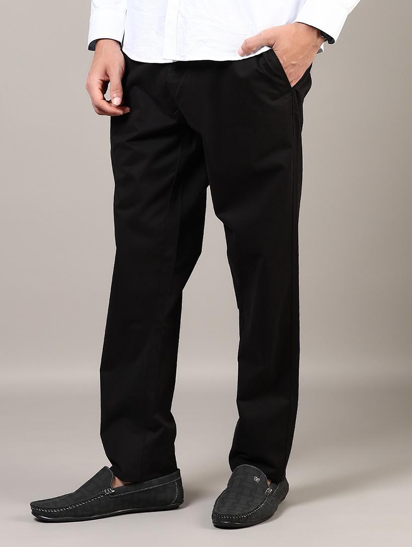 men solid mid rise straight fit chinos - 21872360 - Standard Image - 1