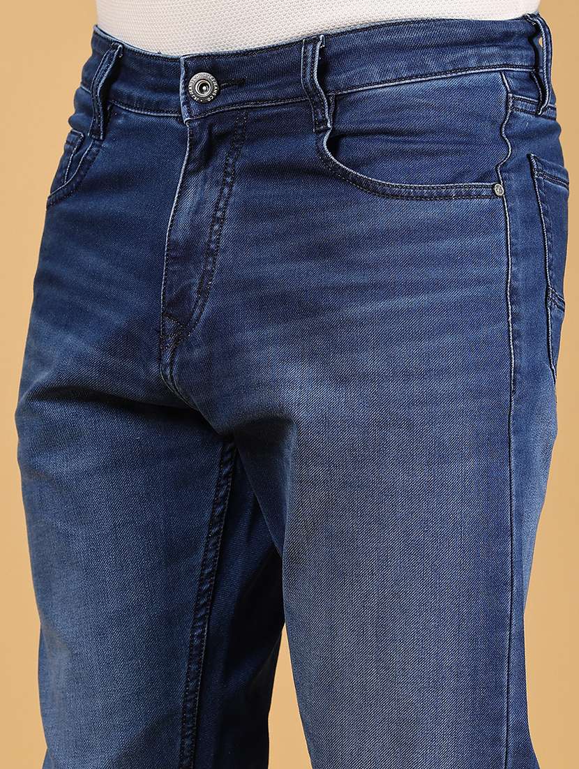 men solid mid rise slim fit jean - 21872527 -  Standard Image - 4