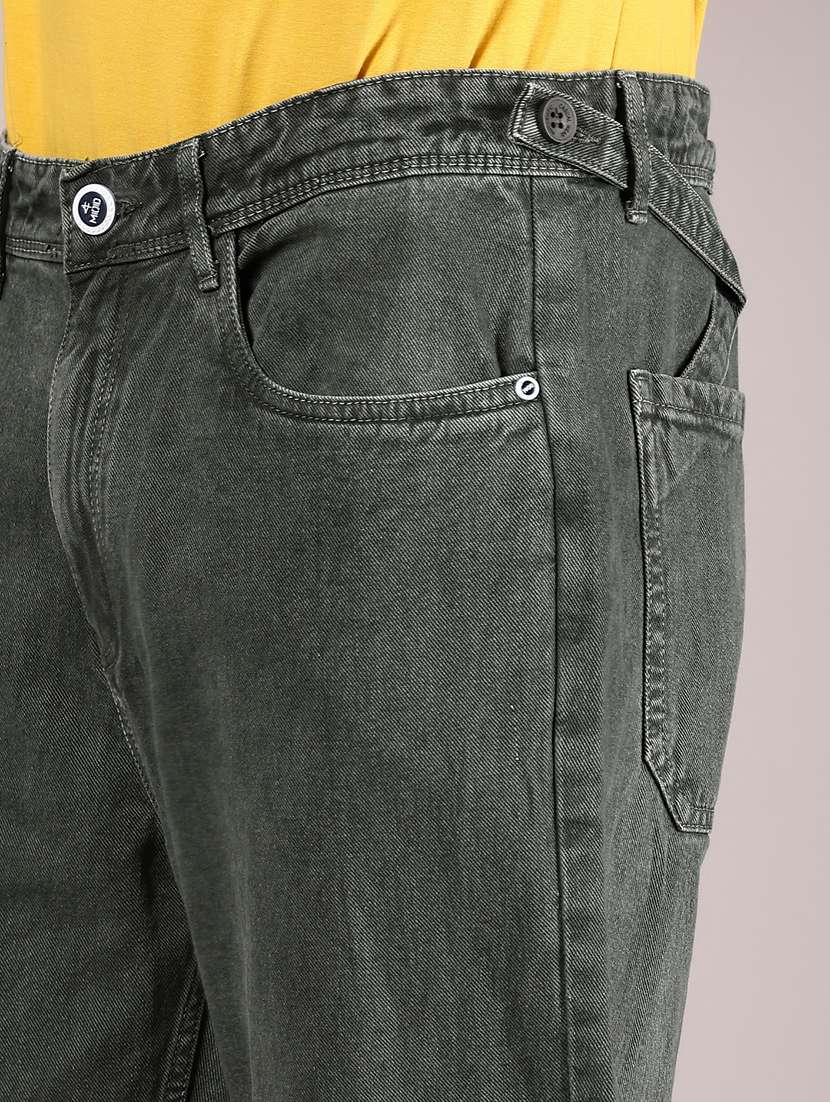 men solid mid rise baggy jean - 21872600 -  Standard Image - 4