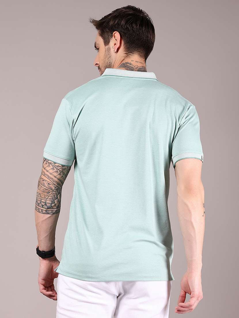 men solid short sleeve regular fit polo t-shirt - 21872665 -  Standard Image - 1