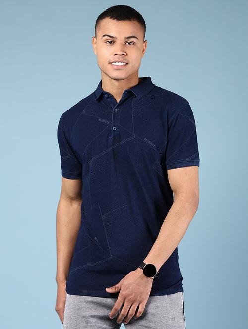 men printed short sleeve regular fit polo t-shirt - 21872686 - Standard Image - 0