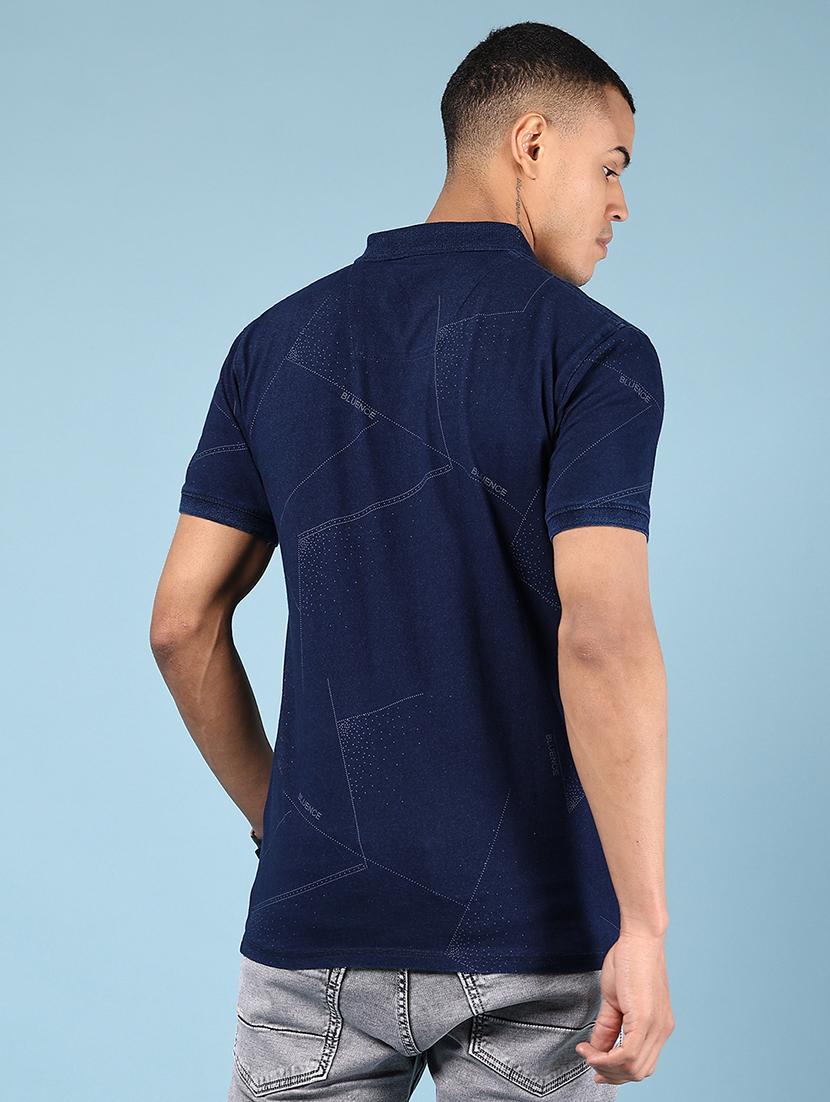 men printed short sleeve regular fit polo t-shirt - 21872686 - Standard Image - 1