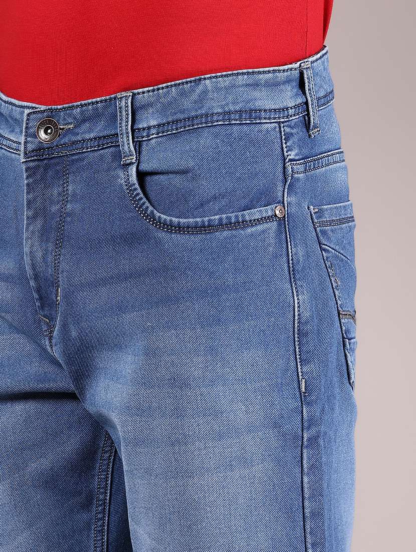 men washed mid rise full length jeans - 21872720 - Standard Image - 4