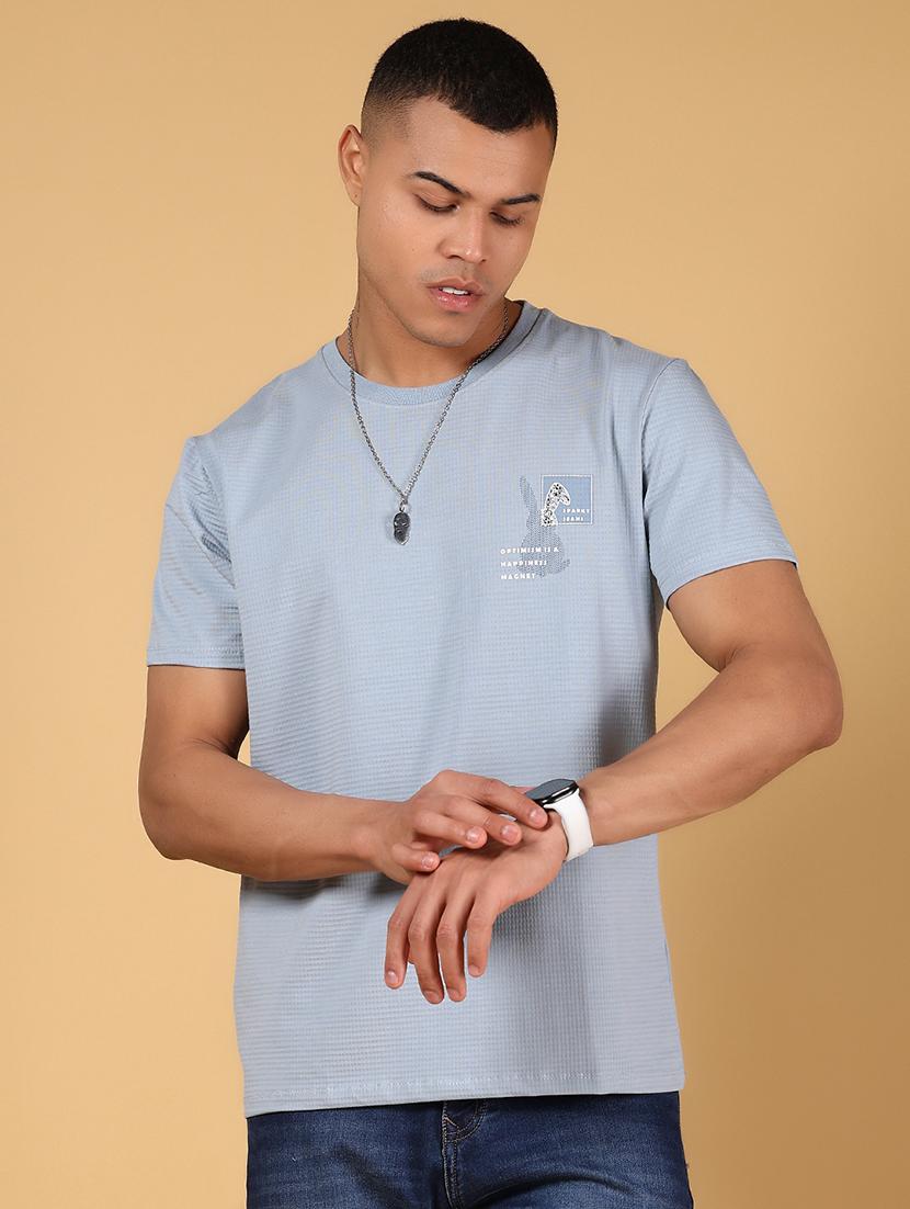 men front & back print round neck regular fit t-shirt - 21872731 - Standard Image - 1
