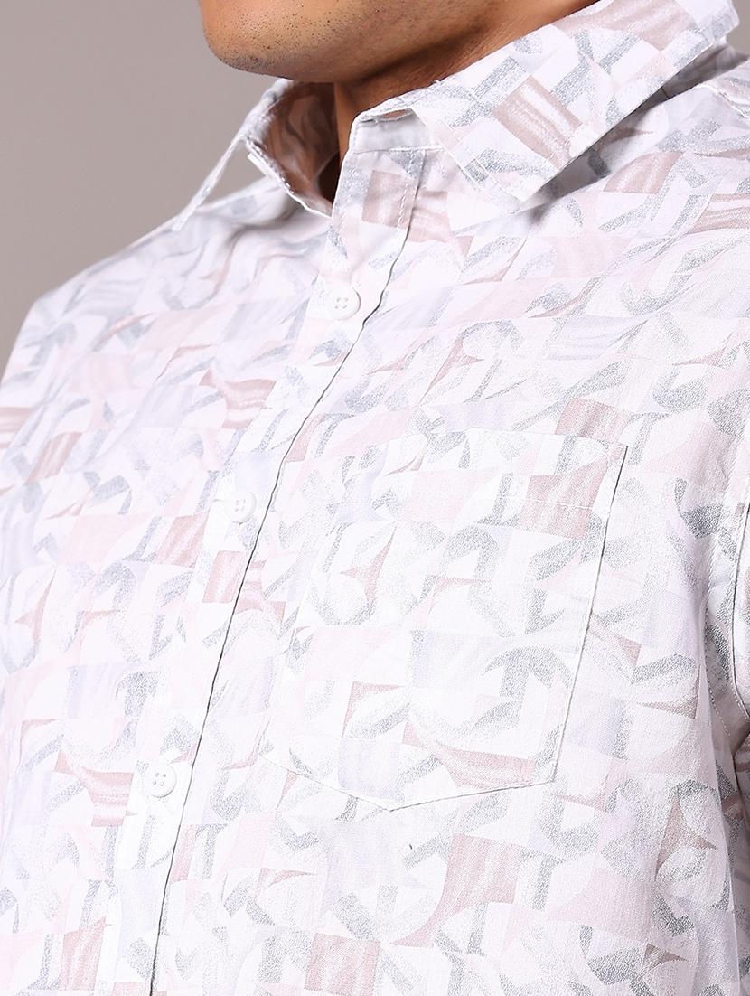 men printed collaerd long sleeve shirt - 21872736 - Standard Image - 4