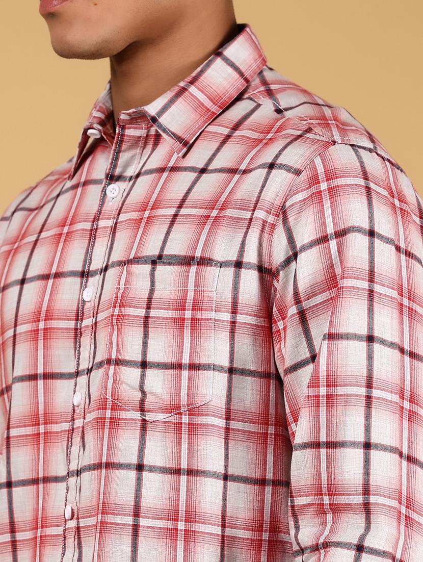 men checkered long sleeve regular fit casual shirt - 21872737 - Standard Image - 4