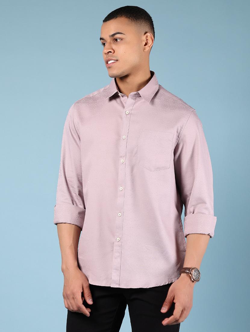 men solid collared long sleeve shirt - 21872739 - Standard Image - 1