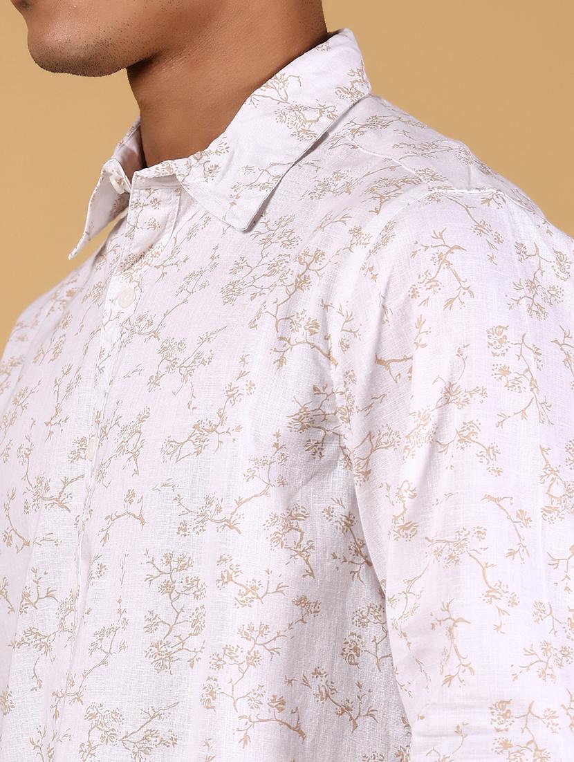 men printed long sleeve regular fit casual shirt - 21872757 - Standard Image - 4