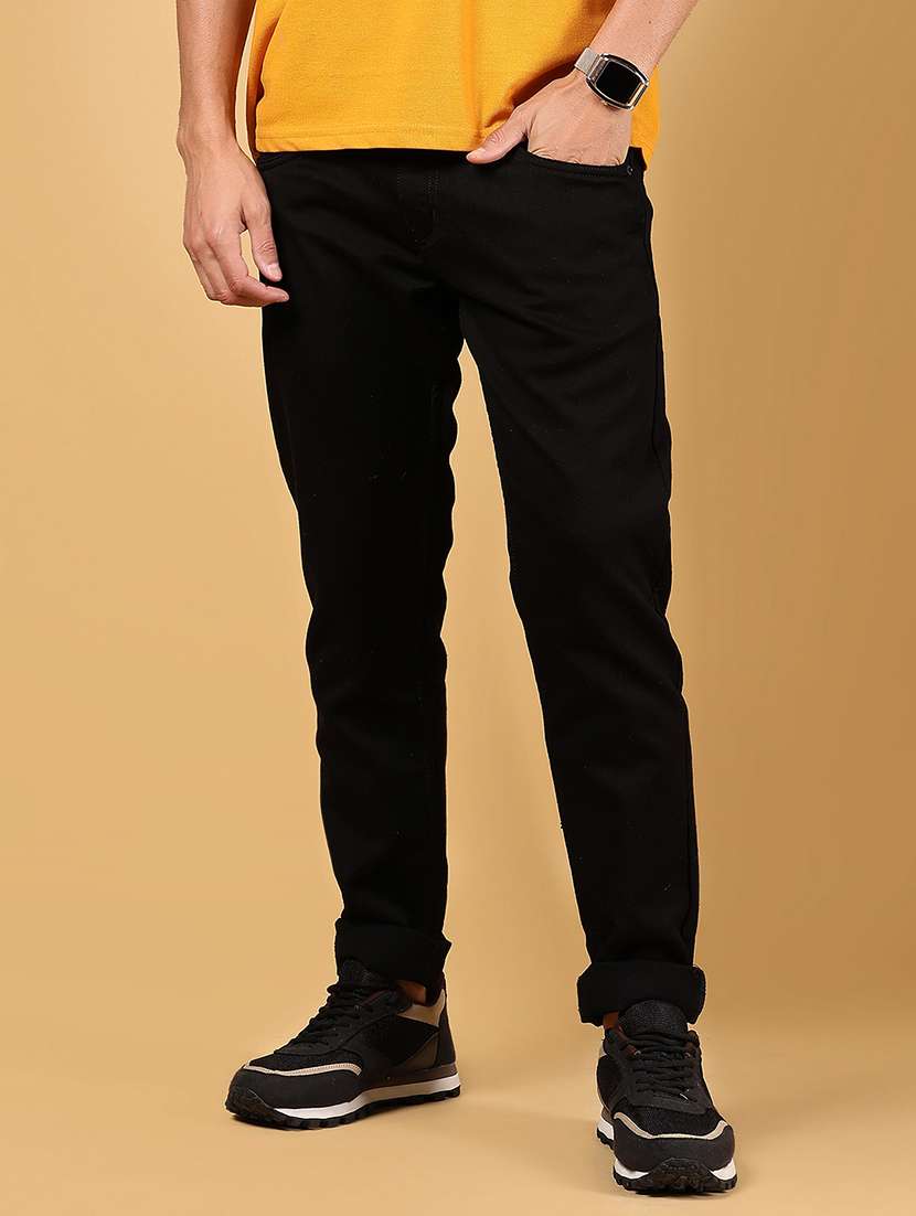 men solid mid rise slim fit jean - 21872763 -  Standard Image - 1
