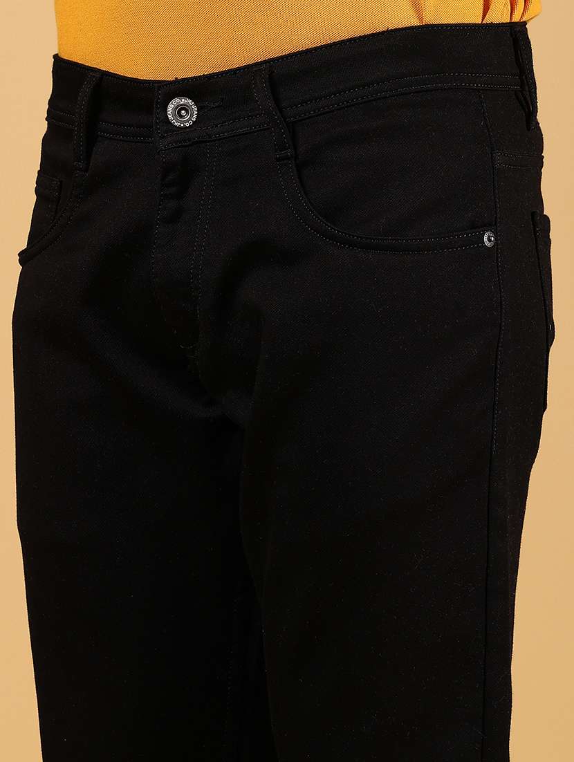 men solid mid rise slim fit jean - 21872763 -  Standard Image - 4