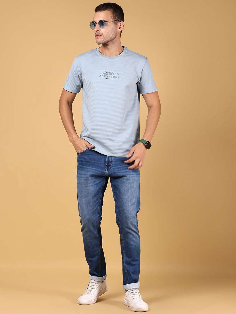 men chest print short sleeve regular fit t-shirt - 21872772 -  Standard Image - 4