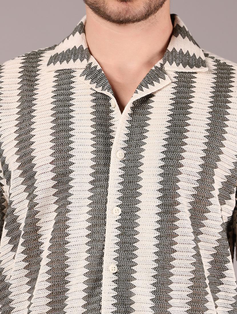men self designed collaerd short sleeve shirt - 21872788 - Standard Image - 4