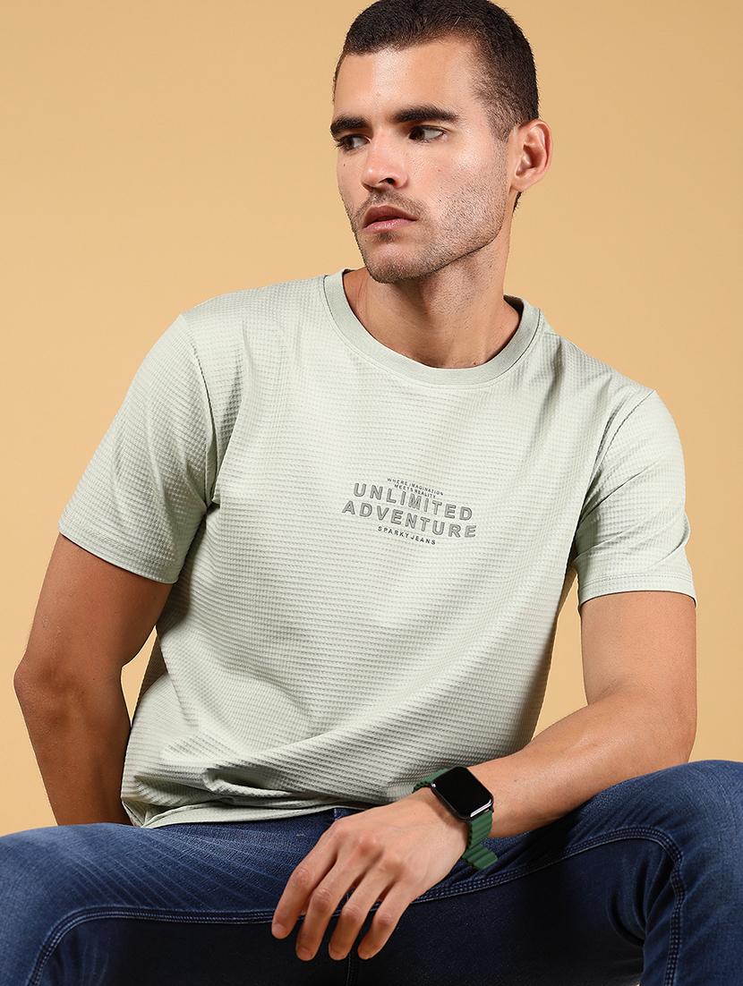 men chest print short sleeve regular fit t-shirt - 21872803 - Zoom Image - 0