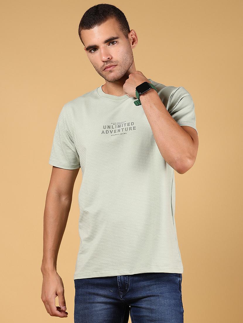 men chest print short sleeve regular fit t-shirt - 21872803 -  Standard Image - 1