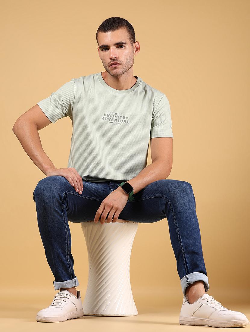men chest print short sleeve regular fit t-shirt - 21872803 - Standard Image - 4