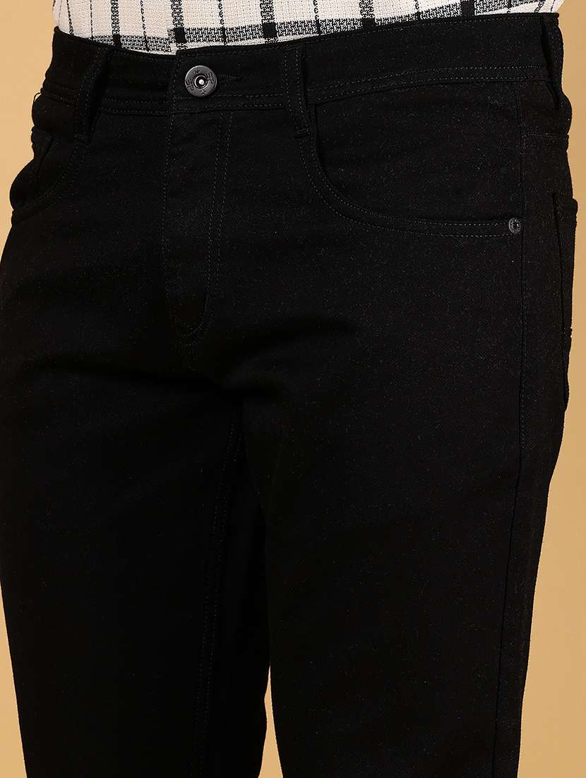 men solid mid rise slim fit jean - 21872816 -  Standard Image - 4