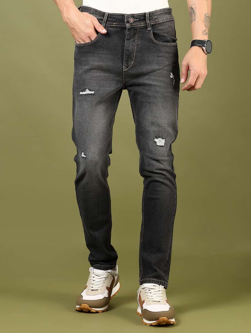 men distress mid rise full length jean - 21872841 -  Standard Image - 1