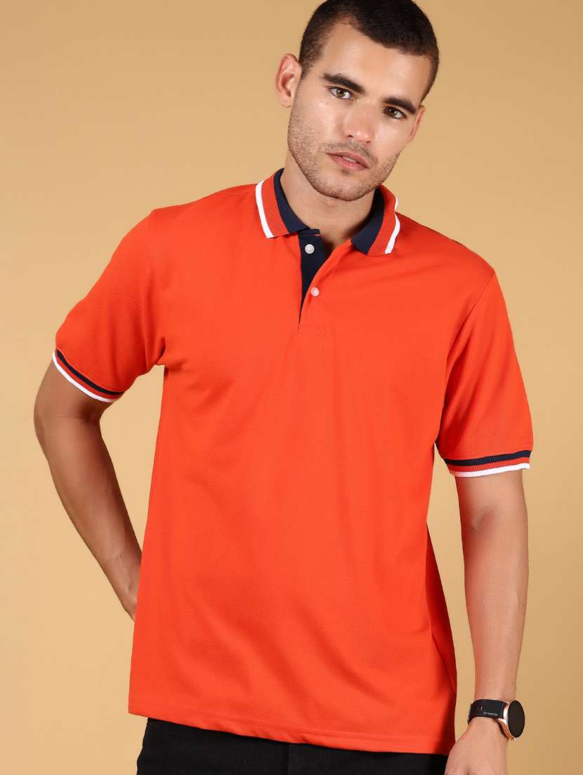 men solid short sleeve regular fit polo t-shirt - 21872853 -  Standard Image - 1
