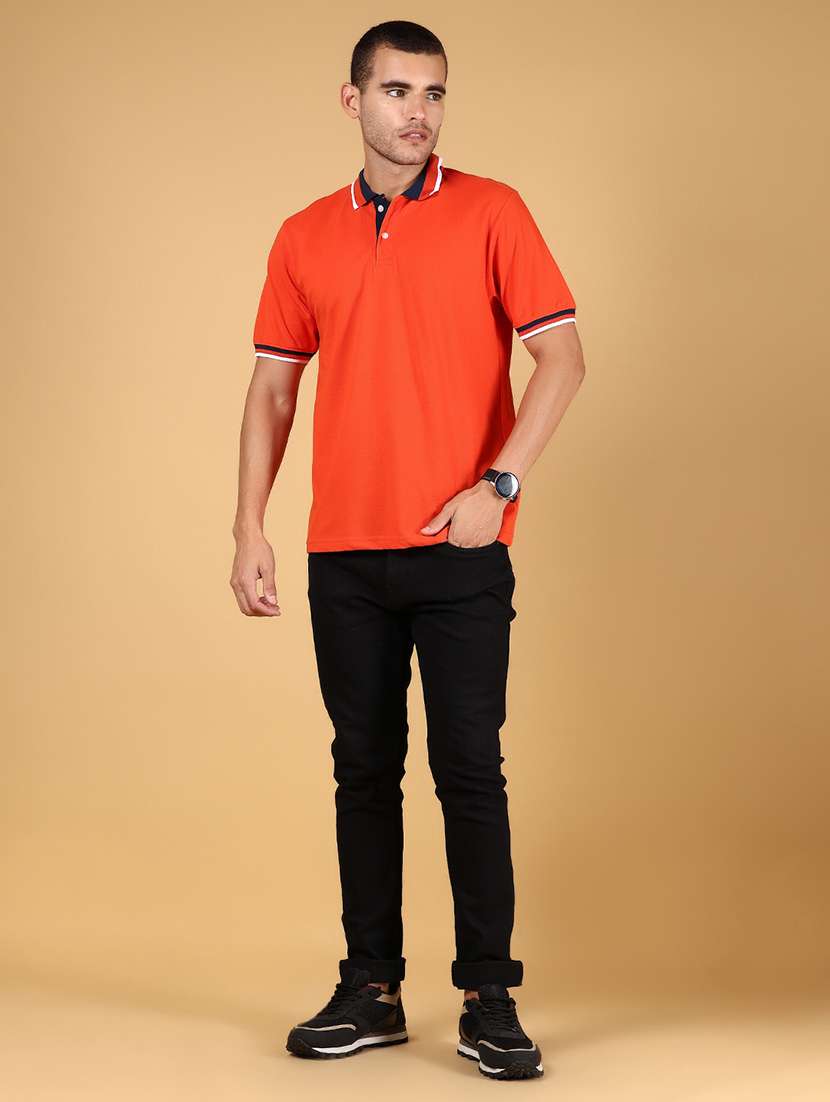 men solid short sleeve regular fit polo t-shirt - 21872853 -  Standard Image - 4