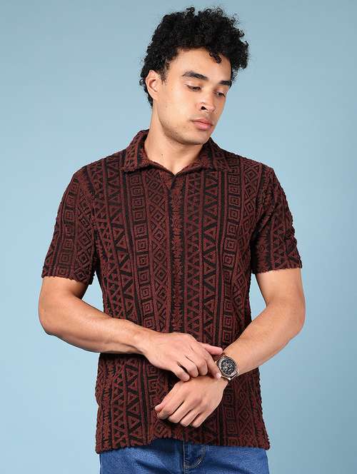 men self design short sleeve regular fit polo t-shirt - 21873027 - Standard Image - 0