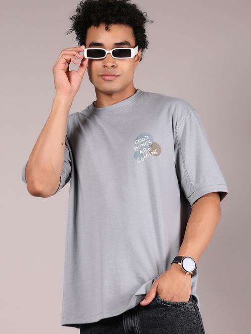 men placement print short sleeve oversized t-shirt - 21873048 -  Standard Image - 0